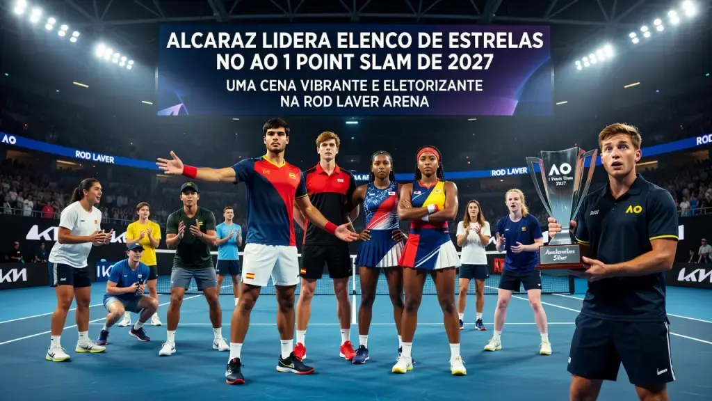 Alcaraz Lidera Elenco de Estrelas no AO 1 Point Slam de 2027